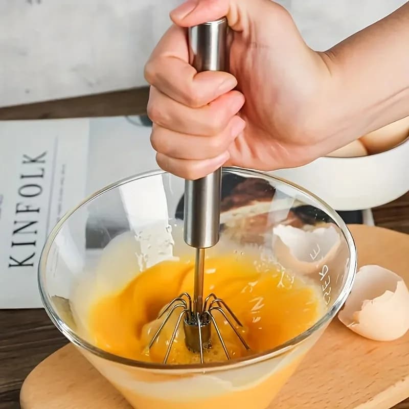Halvautomatisk visp i rustfritt stål for baking og matlaging