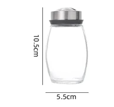 Krydderglass med holder – salt- og pepperbøsse for kjøkken