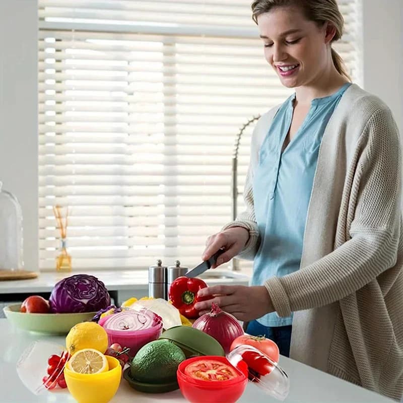 Oppbevaringsboks for grønnsaker – lufttett boks til løk, hvitløk og paprika