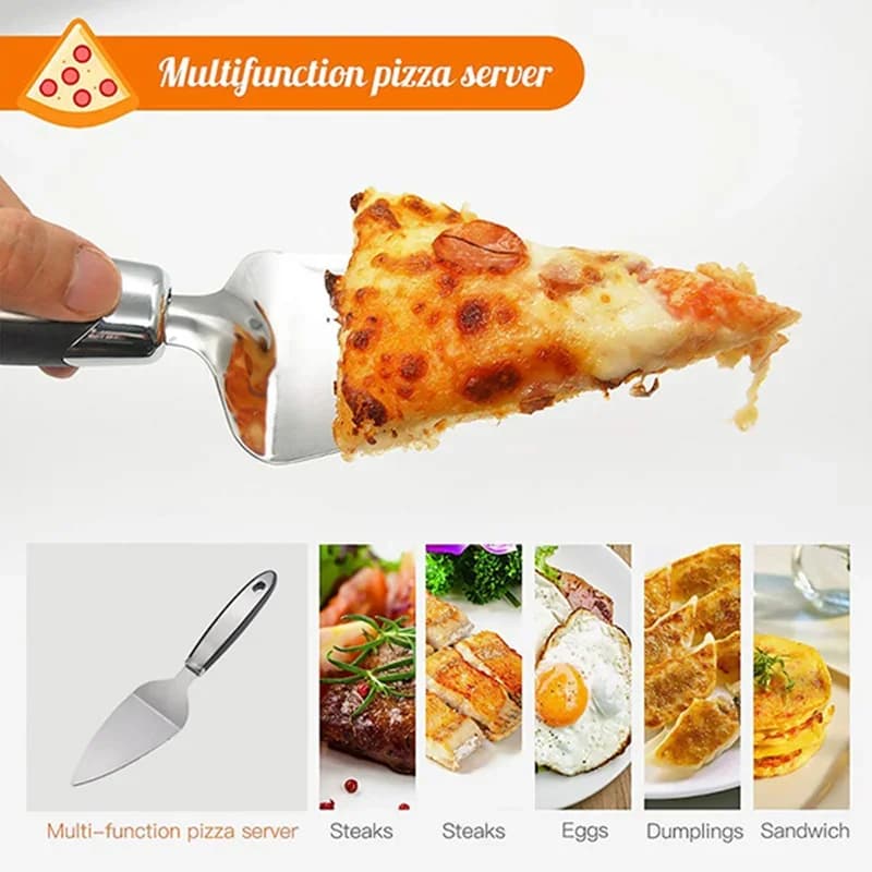 Pizzahjul i rustfritt stål - Pizzakutter og deigskjærer