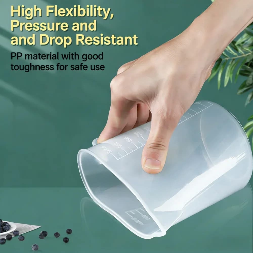Målebeger i plast med måleskala – 100–5000 ml
