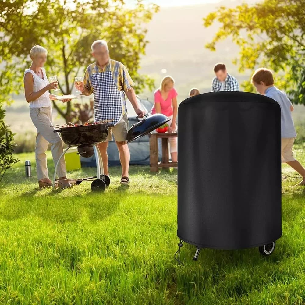 Raweao vanntett grilltrekk til kulegrill – 57 cm rundt regntrekk i oxford-stoff