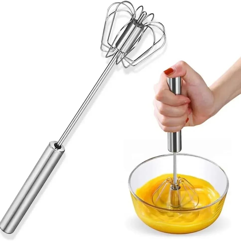 Halvautomatisk visp i rustfritt stål for baking og matlaging