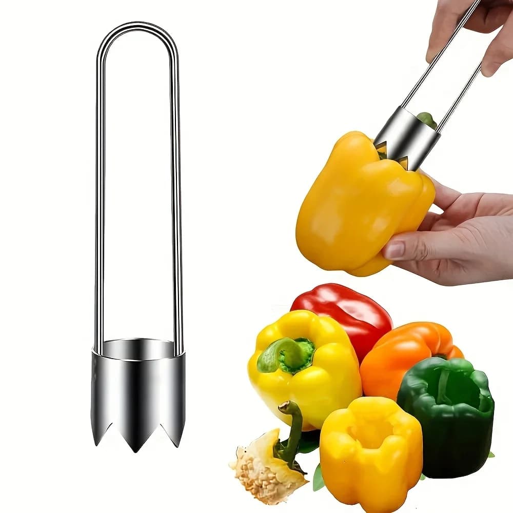 1/2/3 stk kjerneutstikker i rustfritt stål for frukt og grønnsaker
