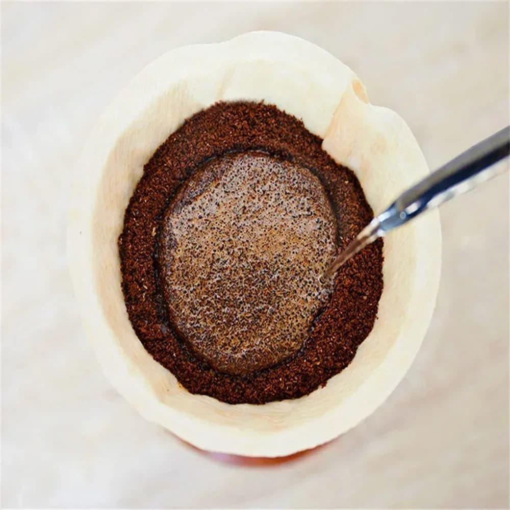 40/100 stk. V-formet kaffefilterpapir – ublekede V60-engangsfiltre for manuell kaffebrygging