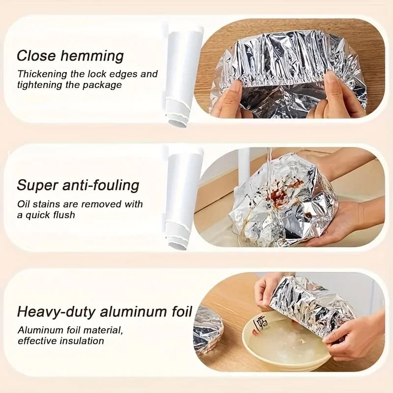 10/100 stk. dekkhetter i aluminiumsfolie – varmebevarende folielokk til skåler og fat