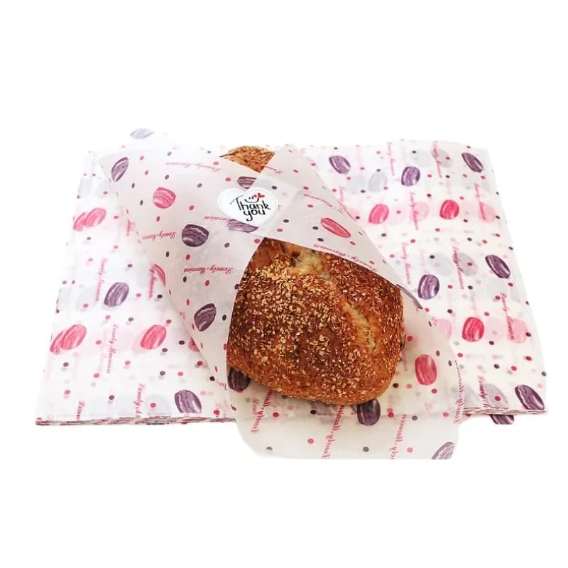 50 stk. matpapir – fettsikkert innpakningspapir til burgere, sandwicher og baking