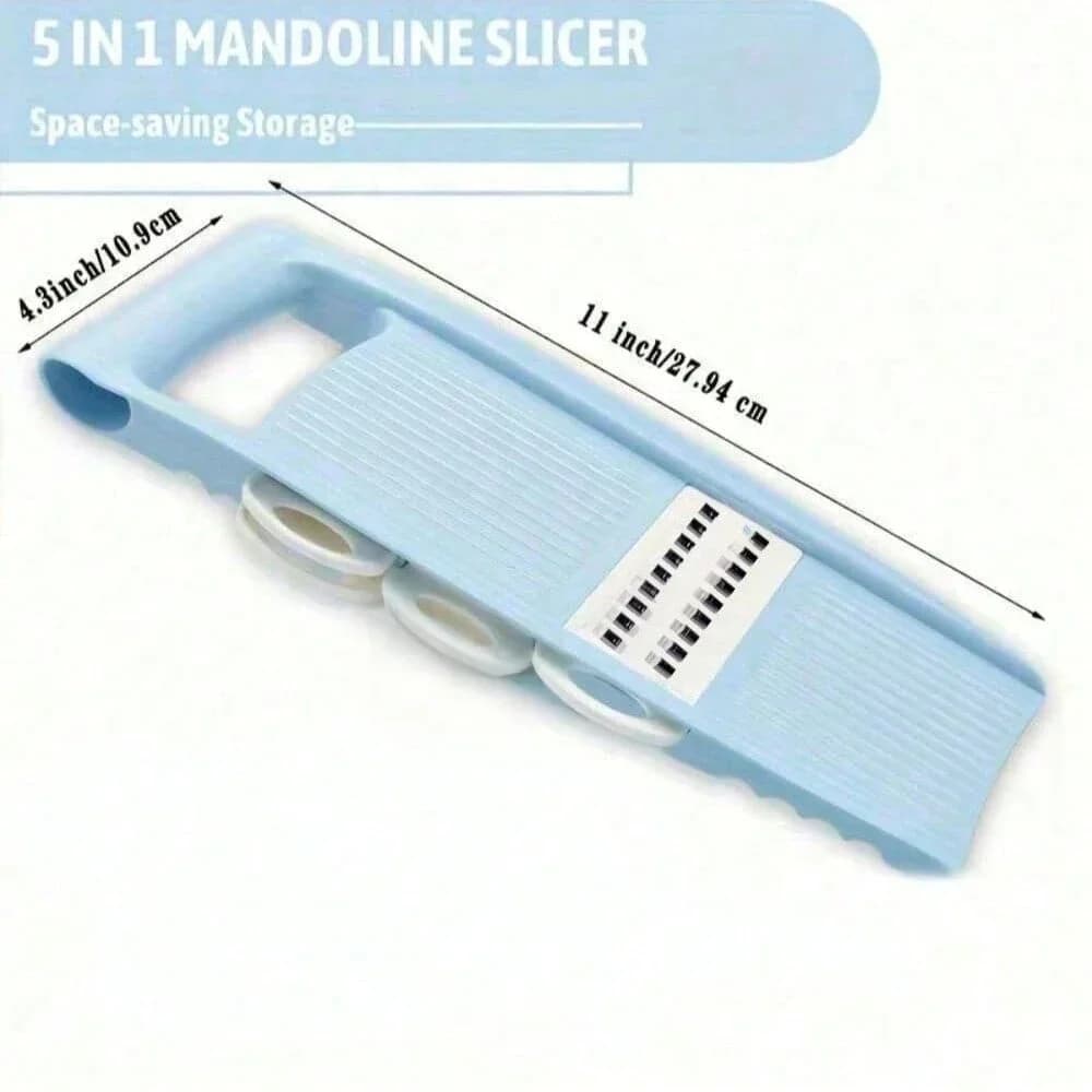 5-i-1 multifunksjonell grønnsakskutter og mandolin