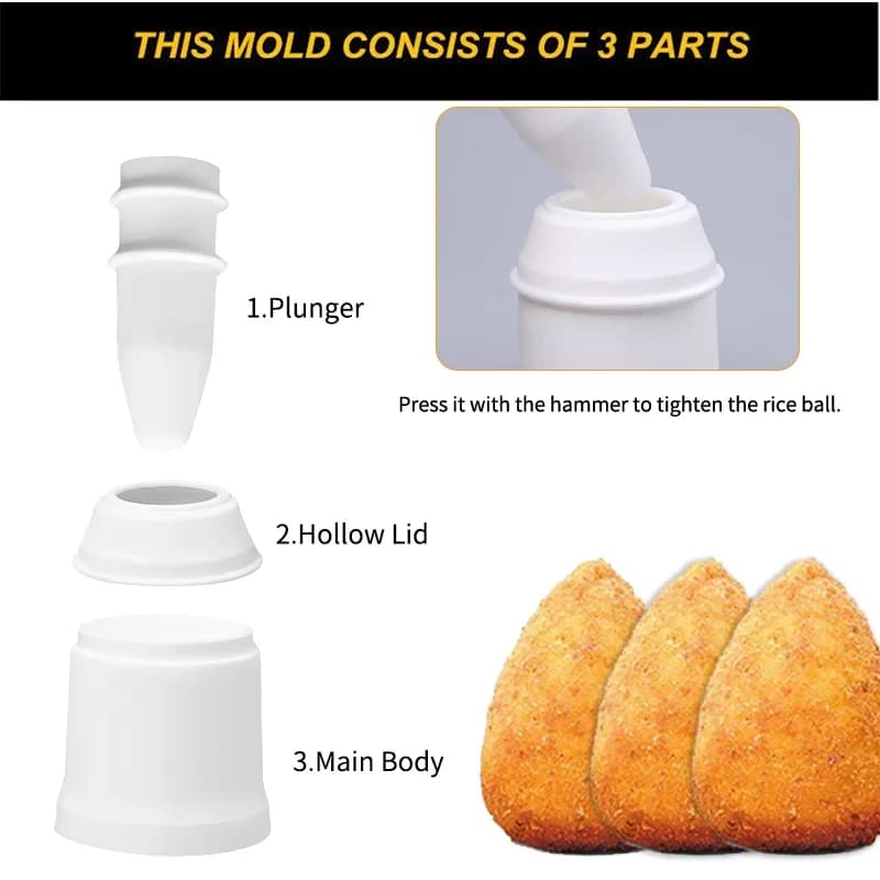 PGY Arancini-form DIY risballform sushiverktøy